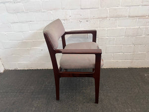 Brown Visitors Armchairs (Torn Cushioning)