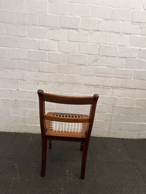 Wooden Riempies Chair with Turned legs