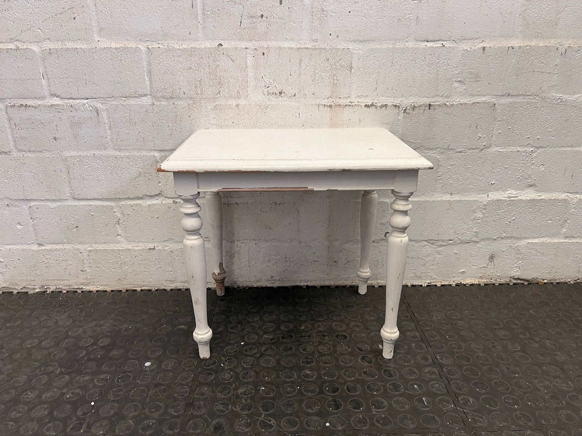 White Wooden Bedside Table - REDUCED