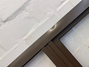 Large Aluminium Window Frame (280cm X 172cm / Centre Glass Panel Missing)