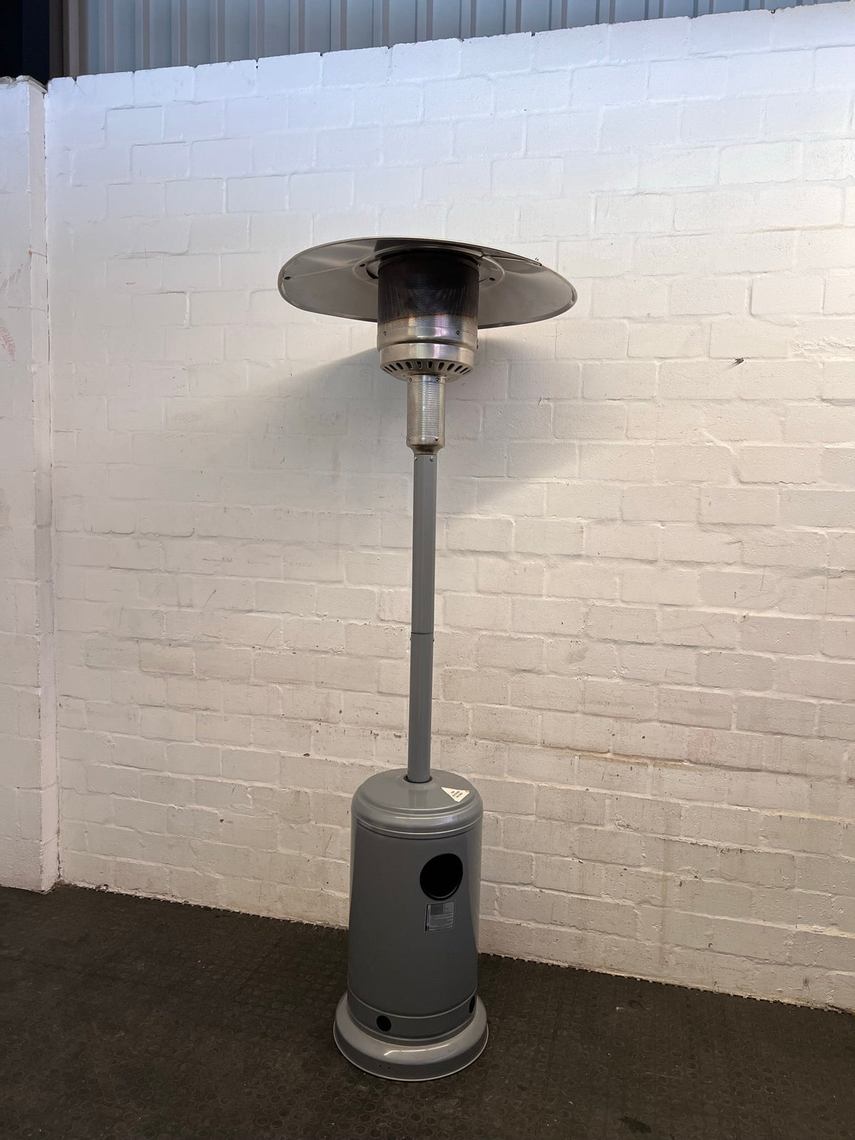 Silver Elva Outdoor Gas Heater - PRICE DROP