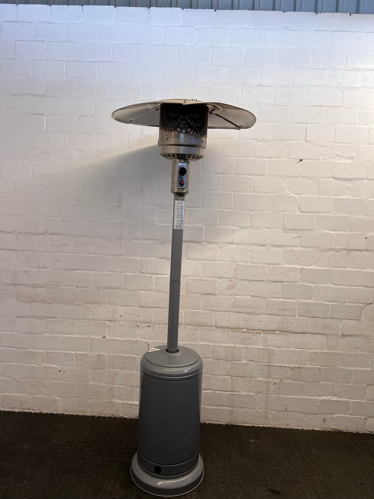 Silver Elva Outdoor Gas Heater - PRICE DROP