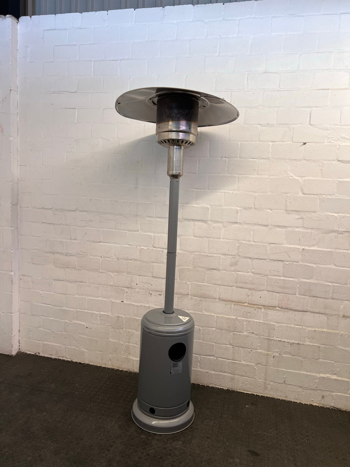Silver Elva Outdoor Gas Heater - PRICE DROP