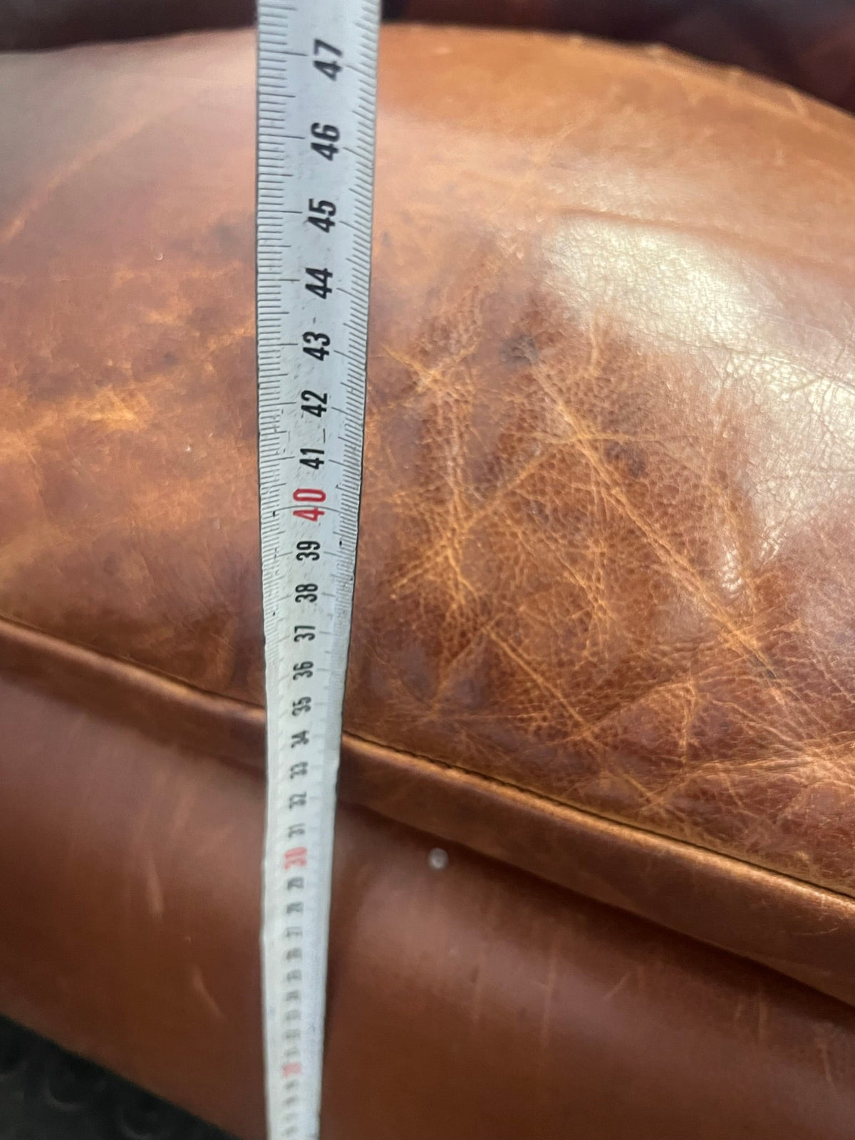 Brown Leather One Seater Recliner (Doesn't Recline)