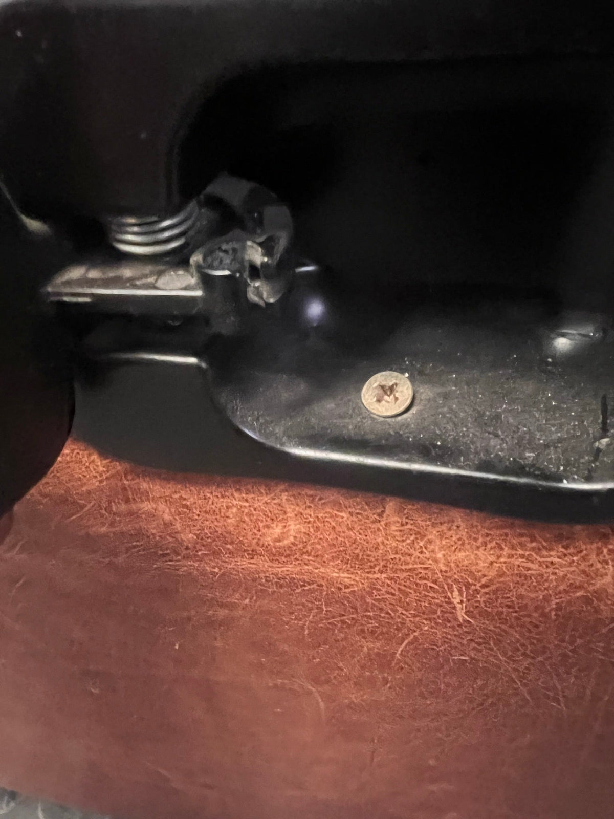 Brown Leather One Seater Recliner (Doesn't Recline)