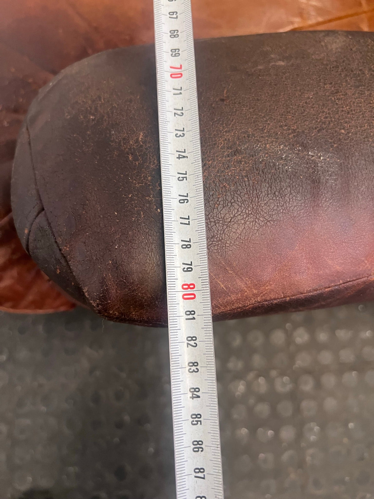 Brown Leather One Seater Recliner (Doesn't Recline)