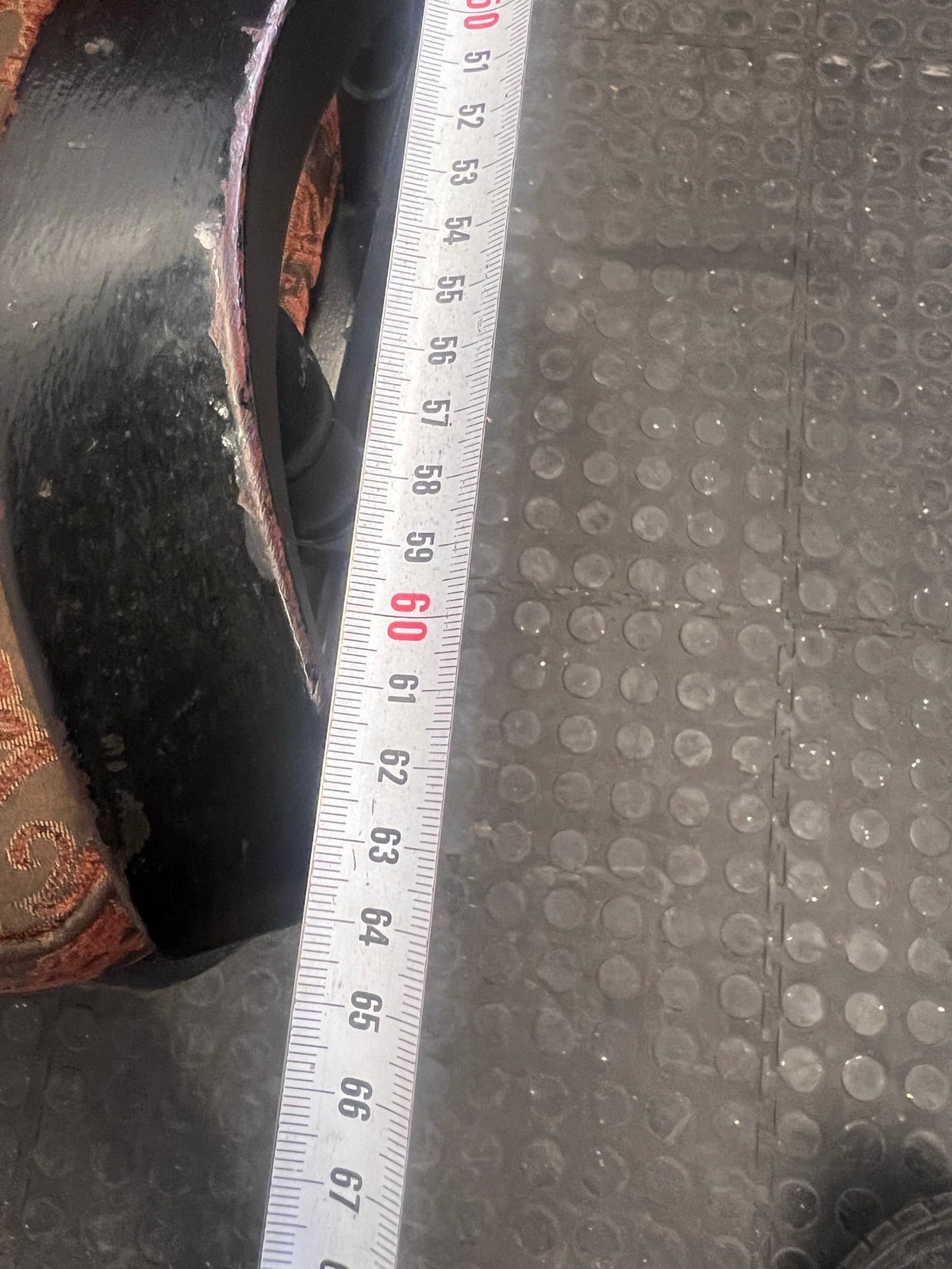 Floral Embroidered Cushioned Arm Chair with Wooden Frame