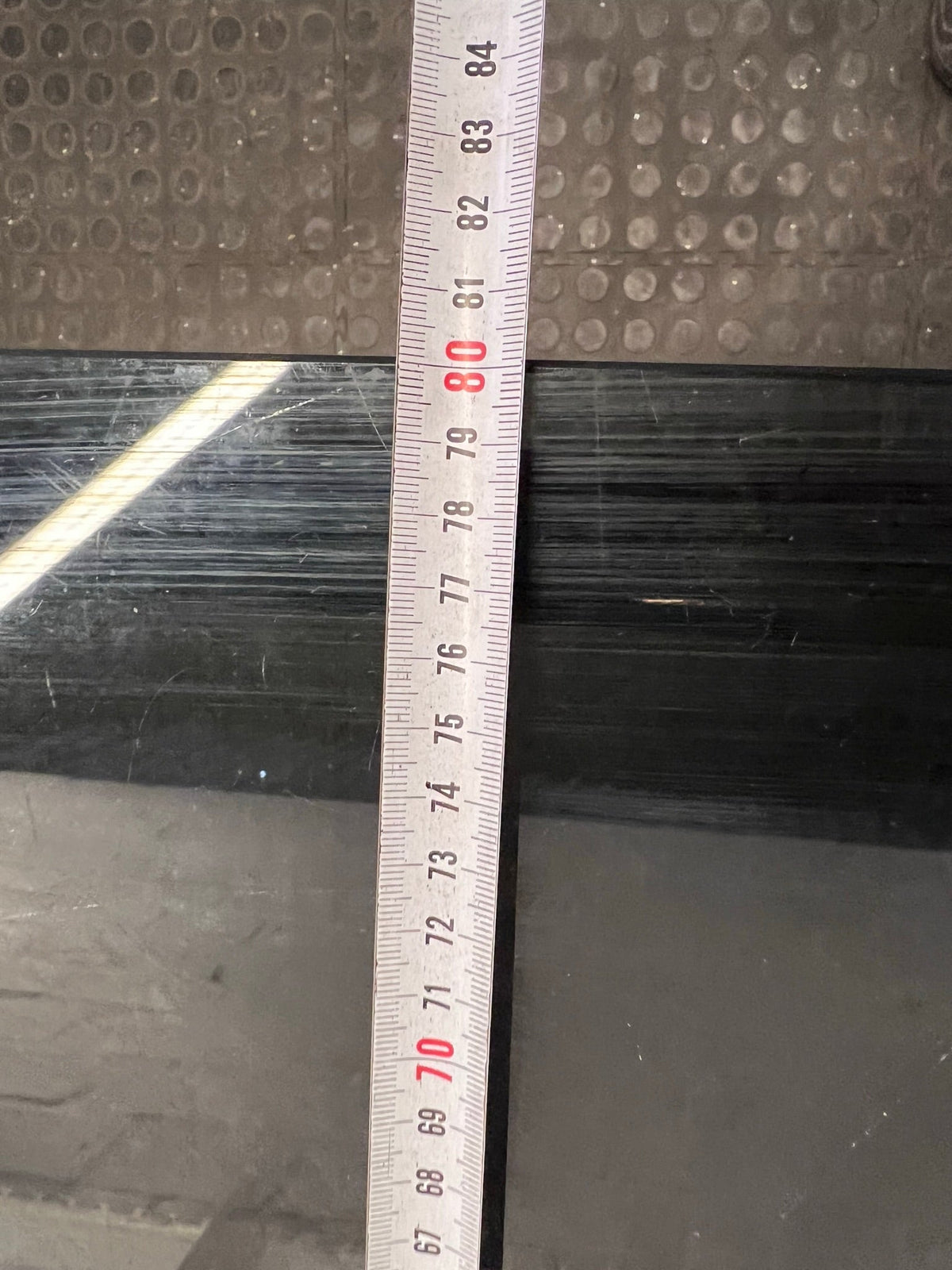 Large Glass Top Outdoor Table (Slightly Rusted)