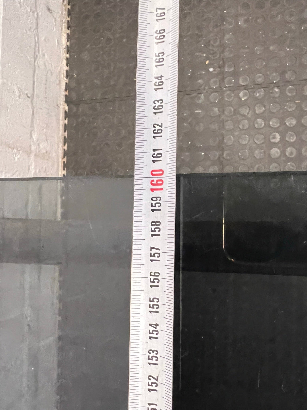 Large Glass Top Outdoor Table (Slightly Rusted)