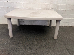 White Plastic Outdoor Table
