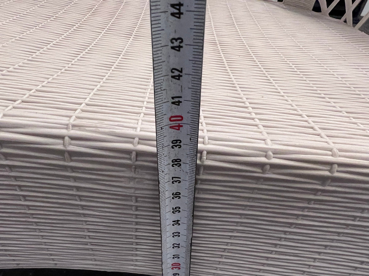 White Wicker Outdoor Chair