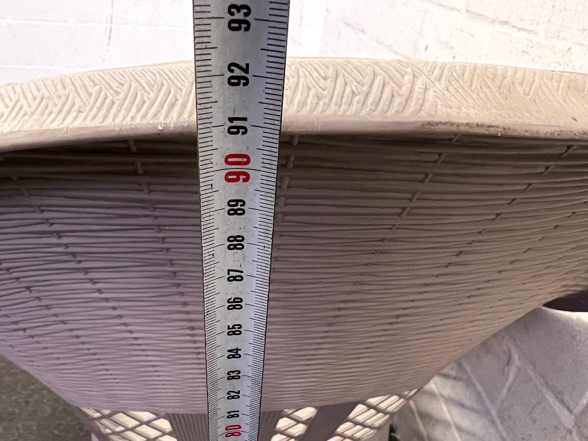 White Wicker Outdoor Chair