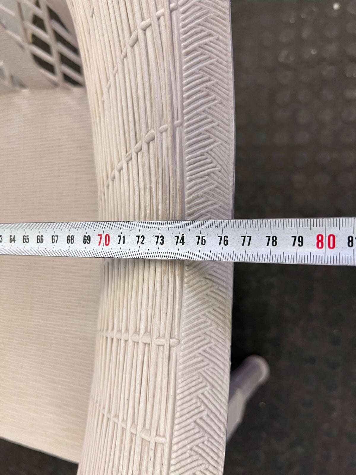 White Wicker Outdoor Chair