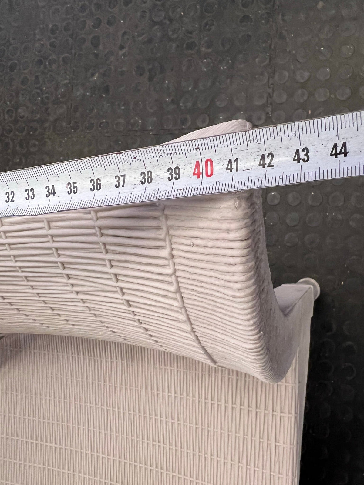 White Wicker Outdoor Chair