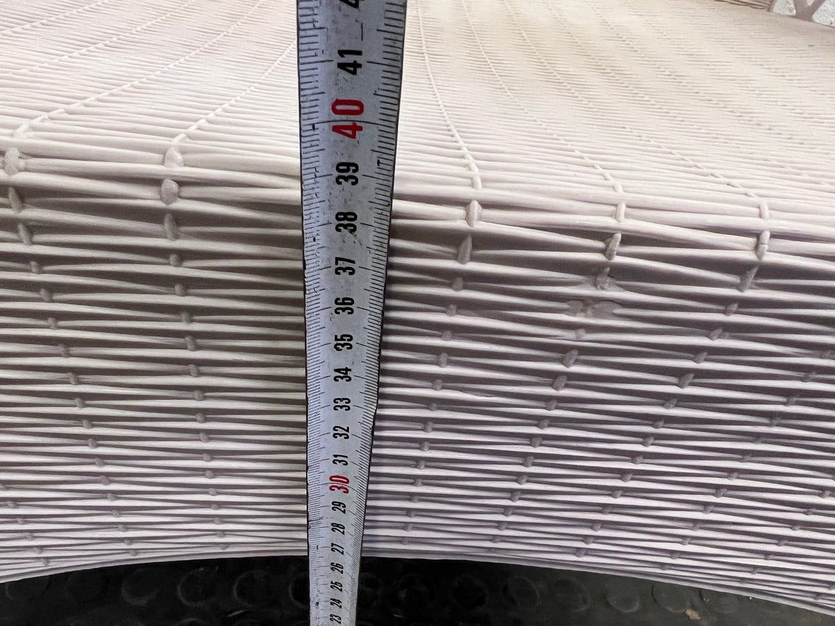 White Wicker Outdoor Chair (Missing Leg)