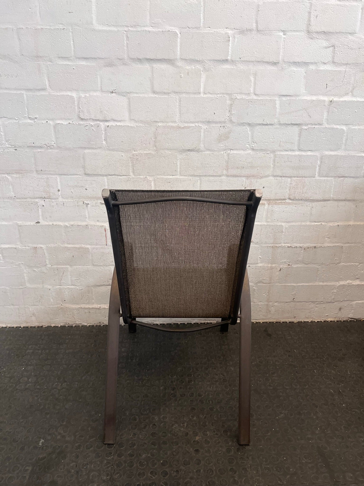 Grey Metal Framed Patio Chair