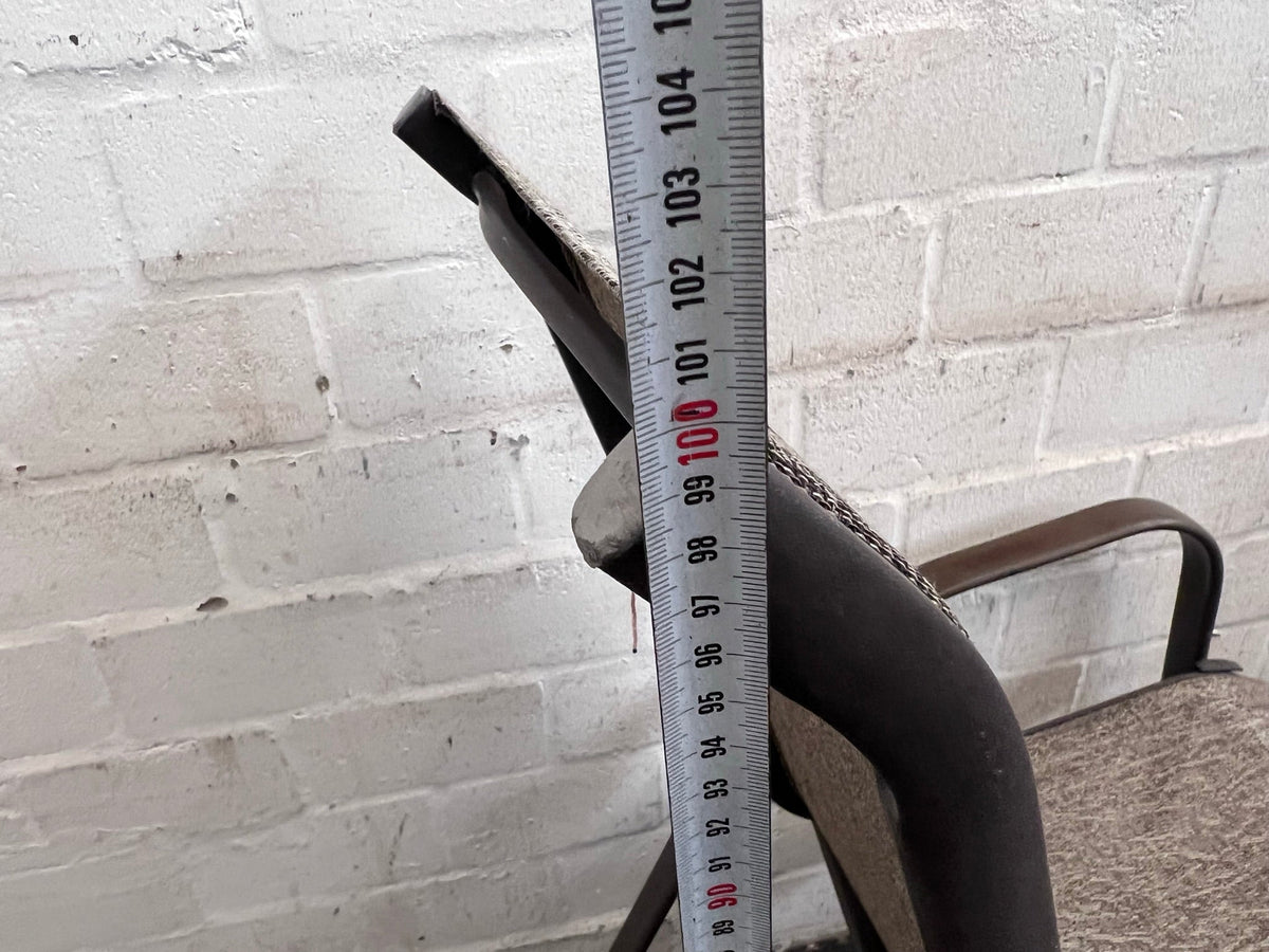 Grey Metal Framed Patio Chair