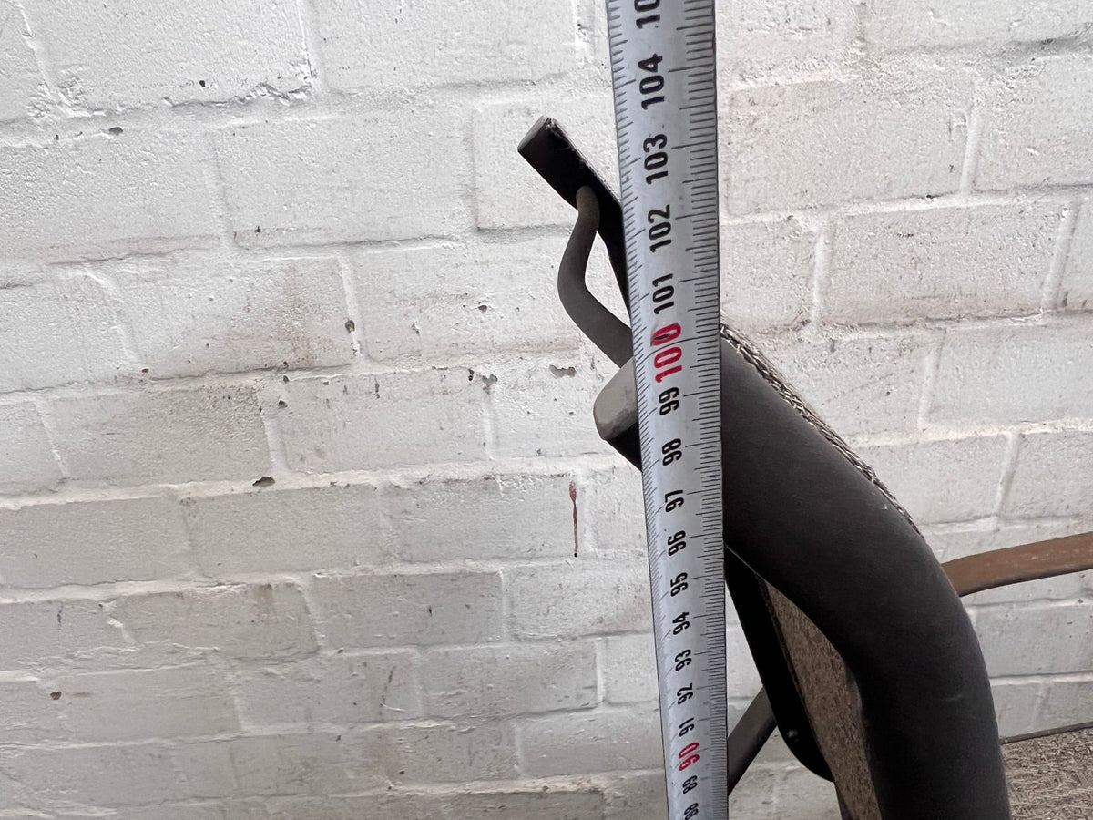 Grey Metal Framed Patio Chair (Some Tears in Material)