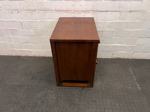 Brown Wooden Two Drawer Bedside Table (Made in Vietnam) - REDUCED