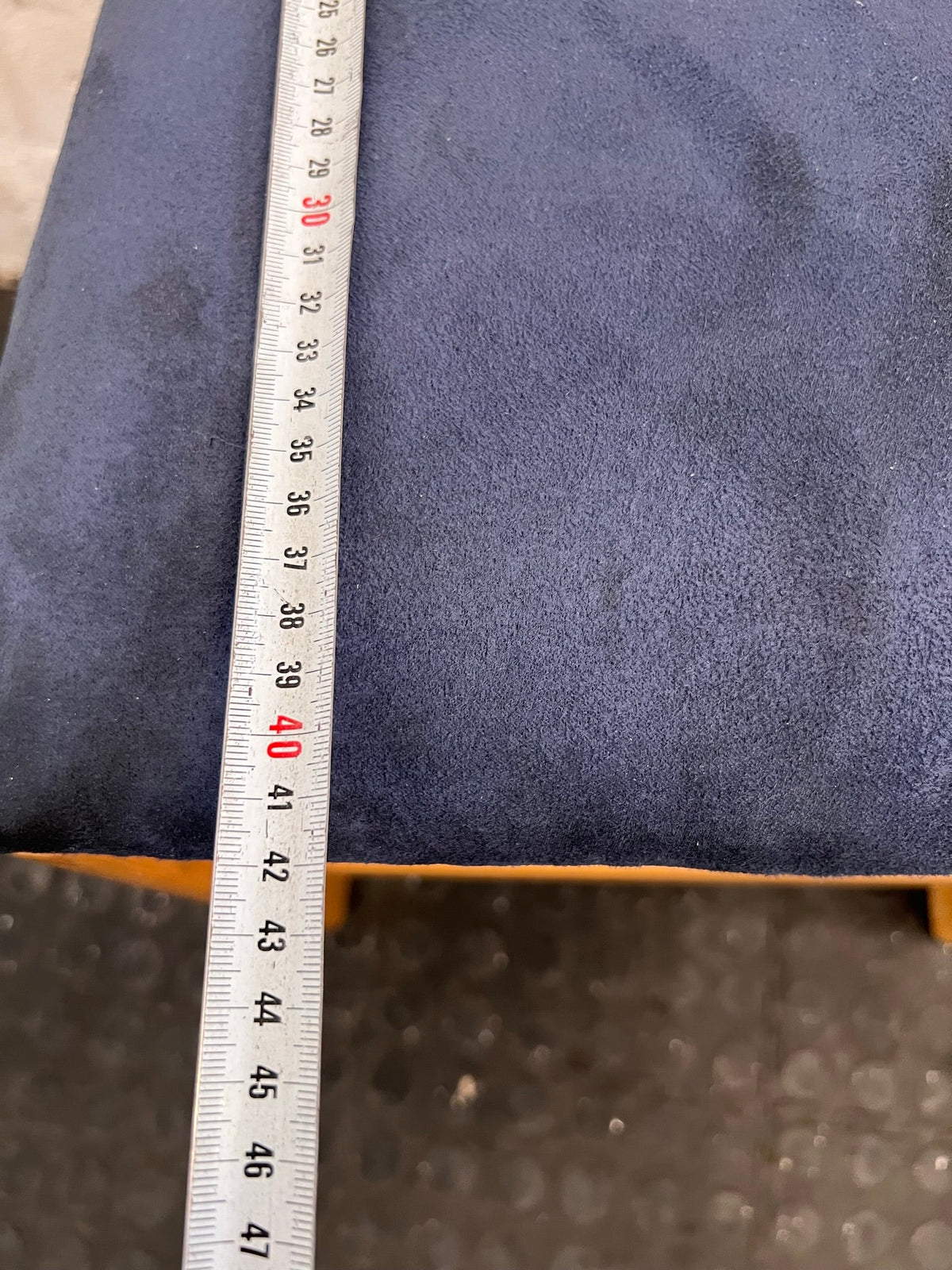 Wooden Blue Cushioned Dining Chair - PRICE DROP