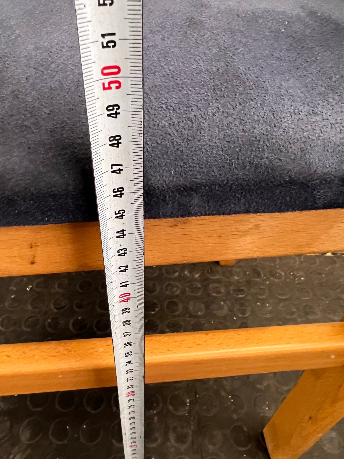 Wooden Blue Cushioned Dining Chair - PRICE DROP