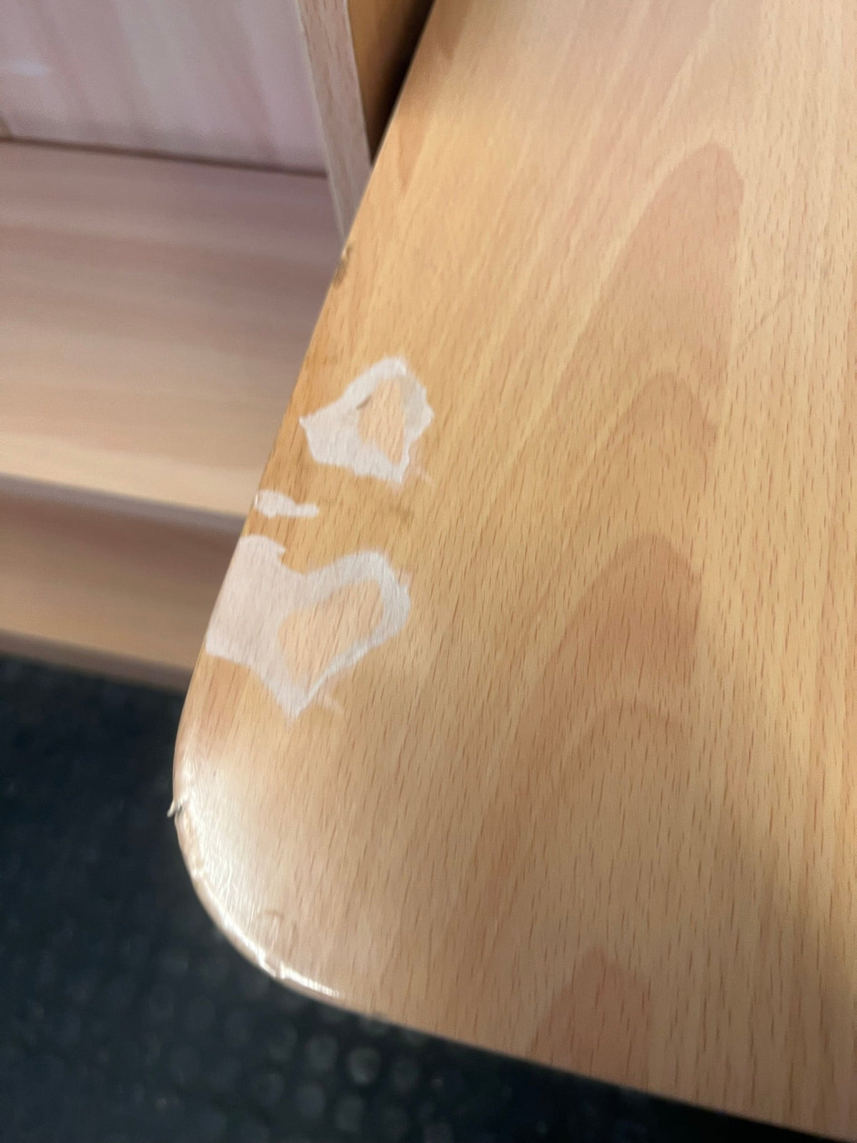 Light Wood Print L-Shaped Desk and Shelves