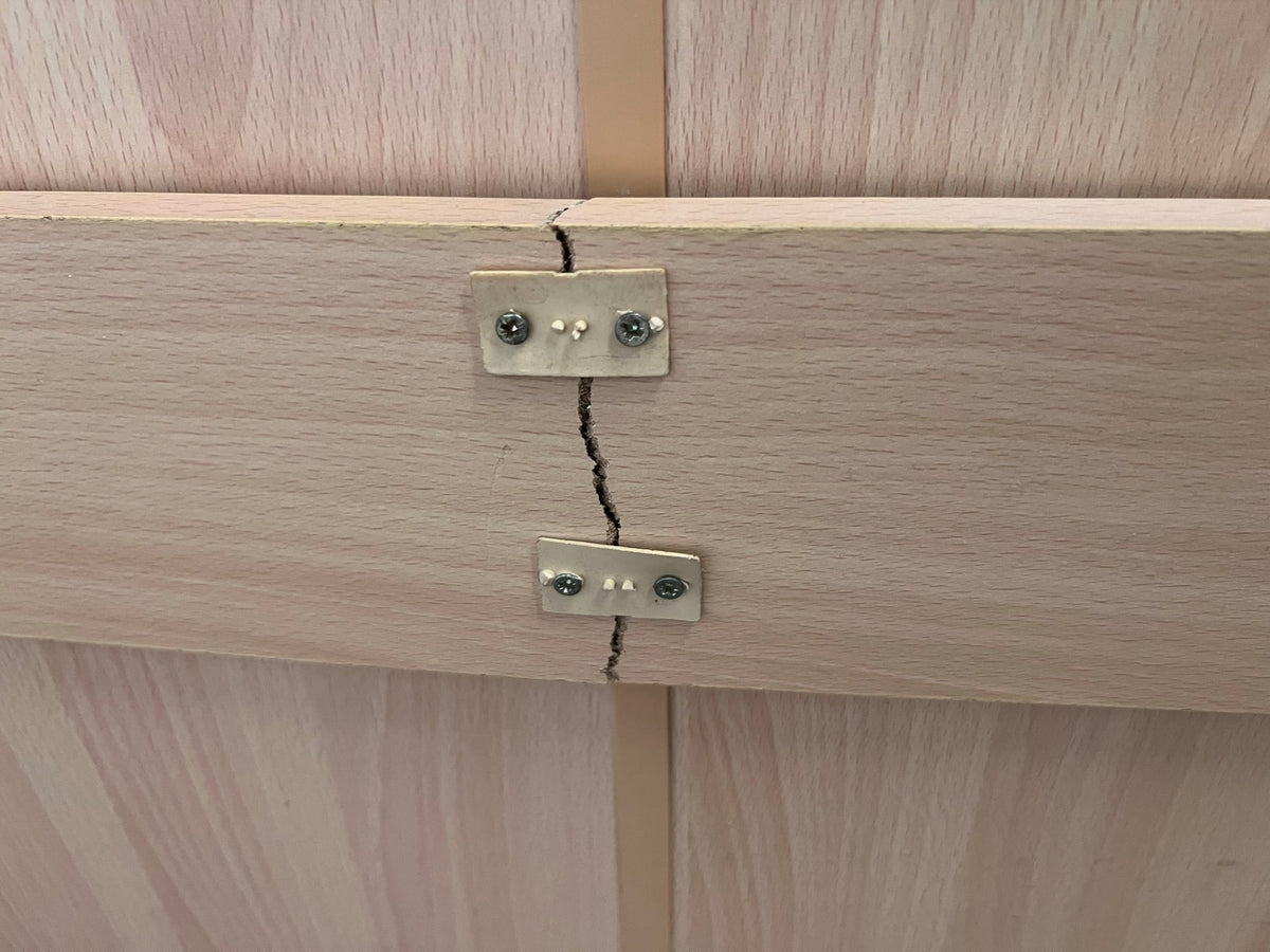 Light Wood Print L-Shaped Desk and Shelves