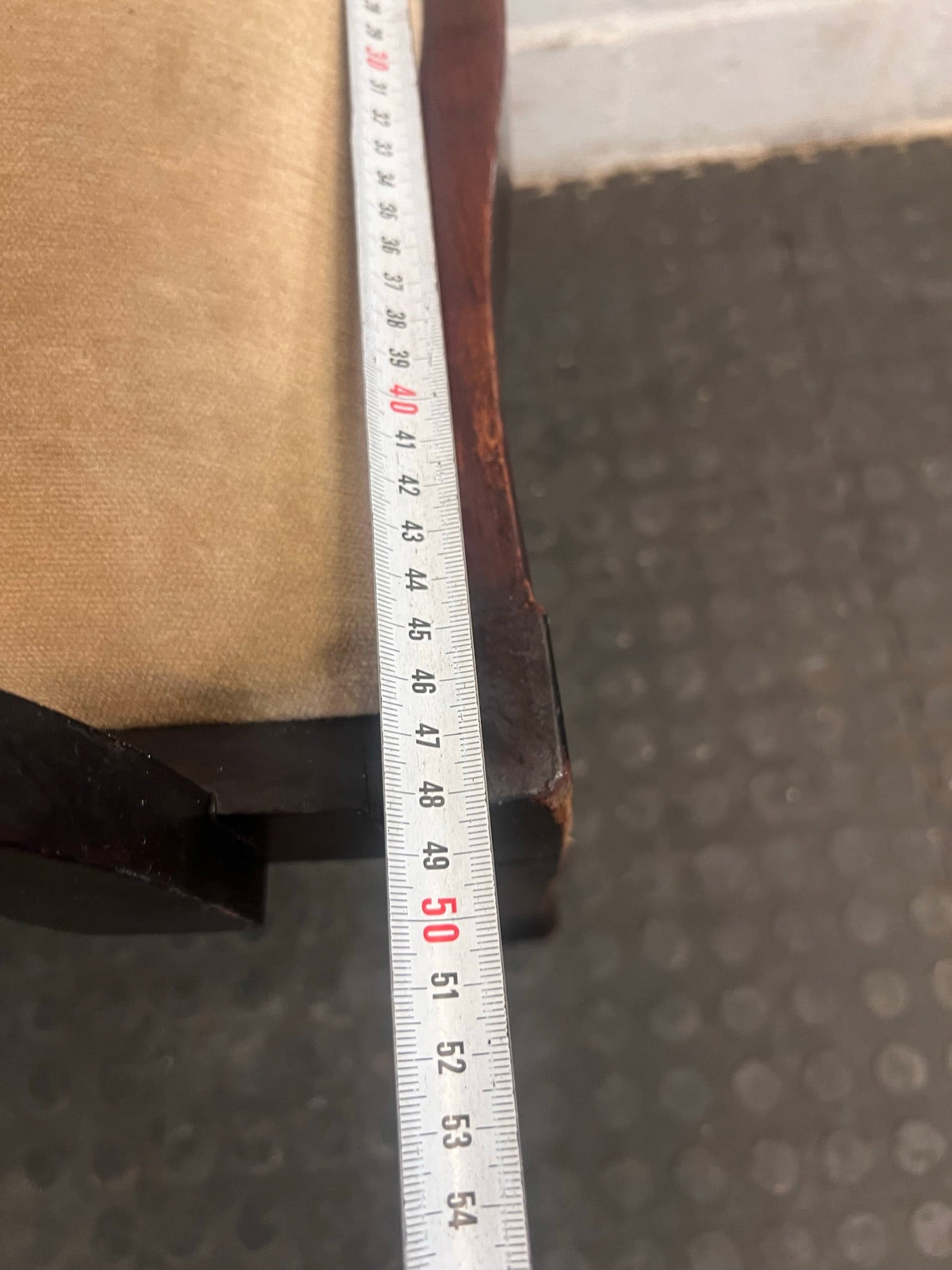 Wooden Dining Chair with Cream Cushioned Seat (Arm Rests) - PRICE DROP