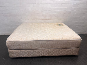 Double Bed with Base - Fabric Wear - REDUCED