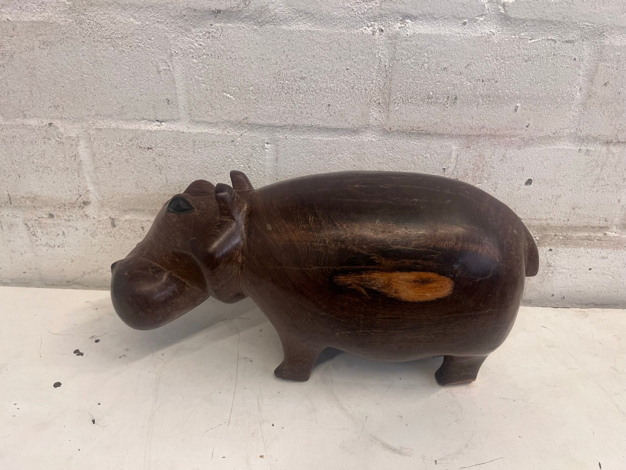 Wooden Hippo 42cm