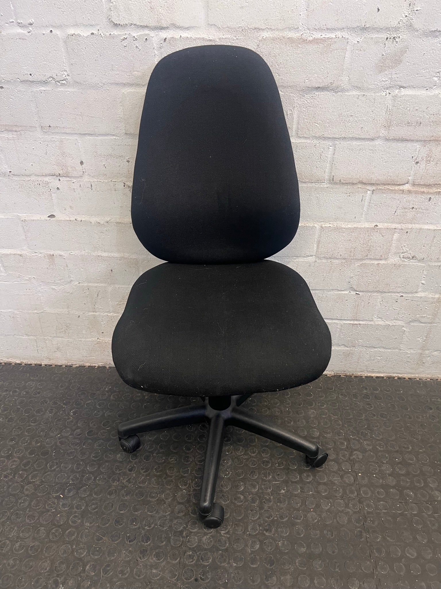 High Back Office Chair On Wheels (No Arms)