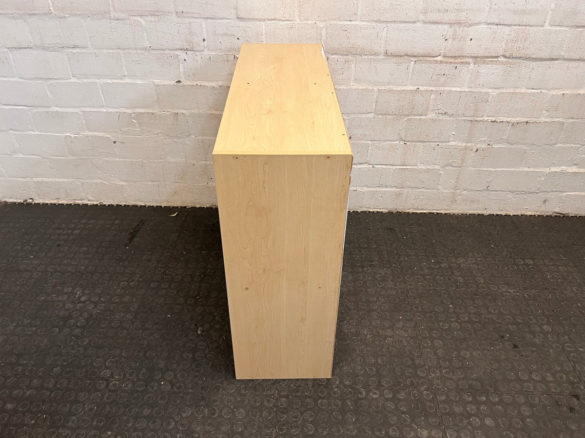 Cubed Light Oak Small Bookshelf 90 by 30 by 80