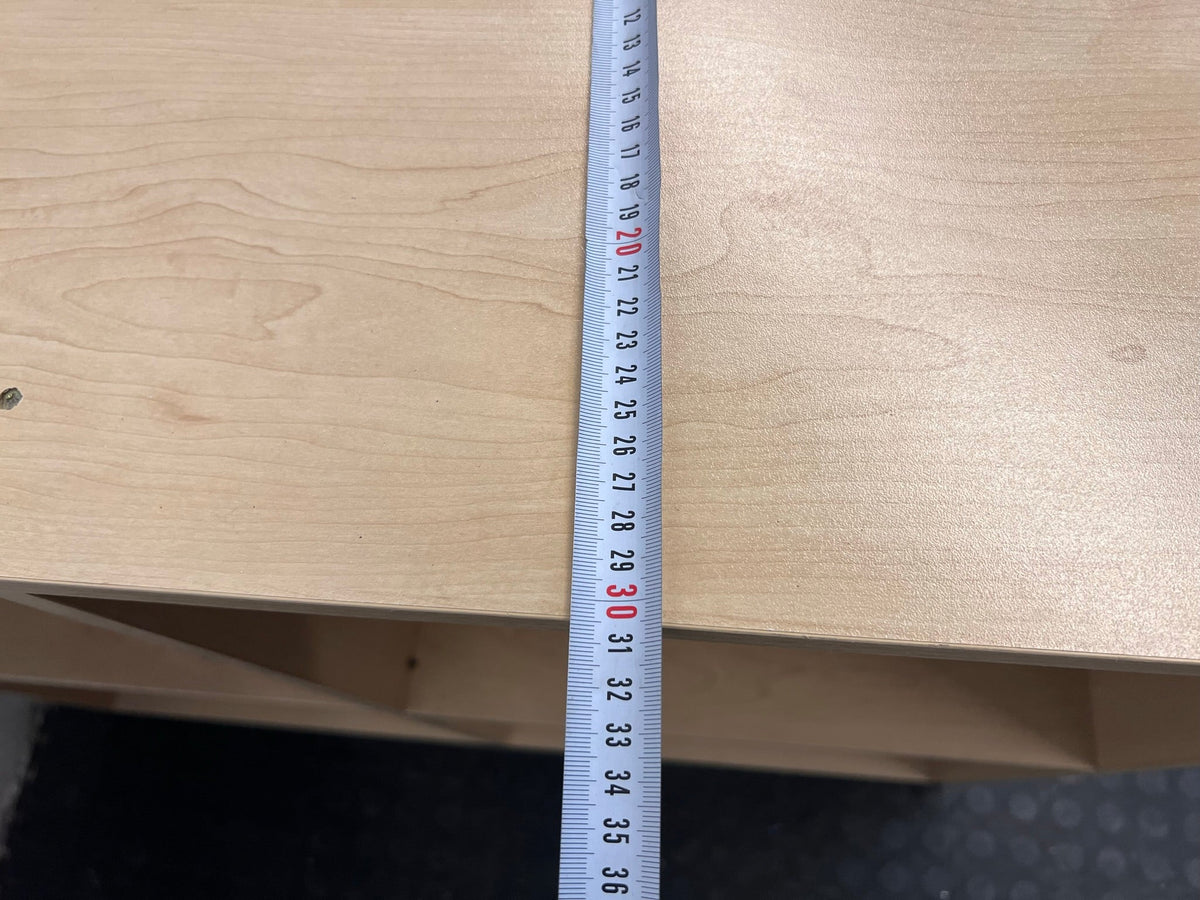 Cubed Light Oak Small Bookshelf 90 by 30 by 80