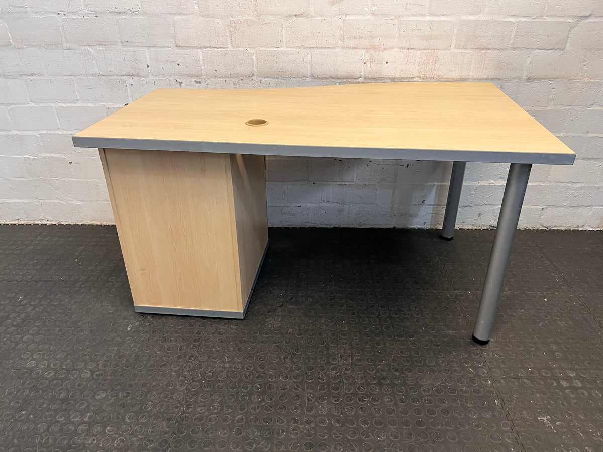 2 Drawer Desk With Credenza