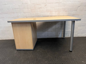 2 Drawer Desk With Credenza