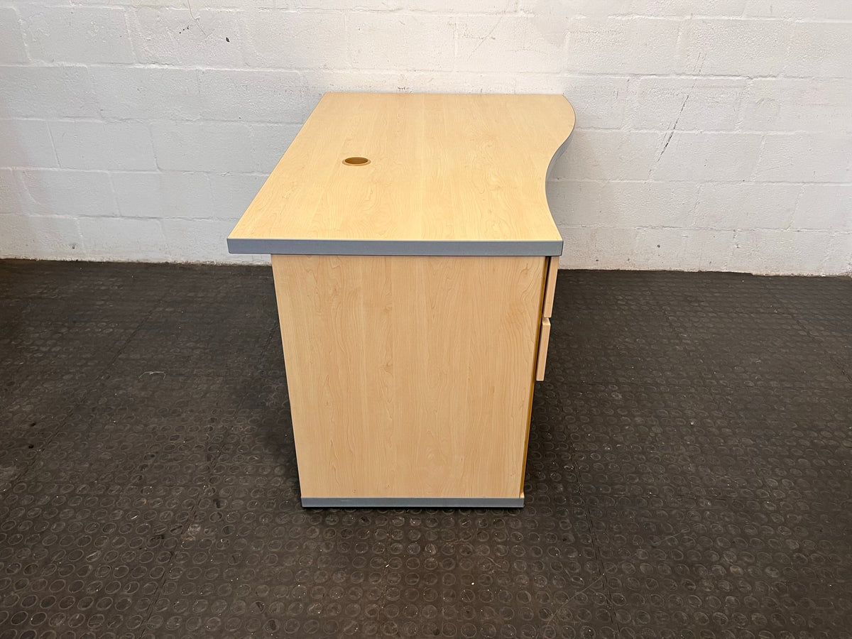 2 Drawer Desk With Credenza