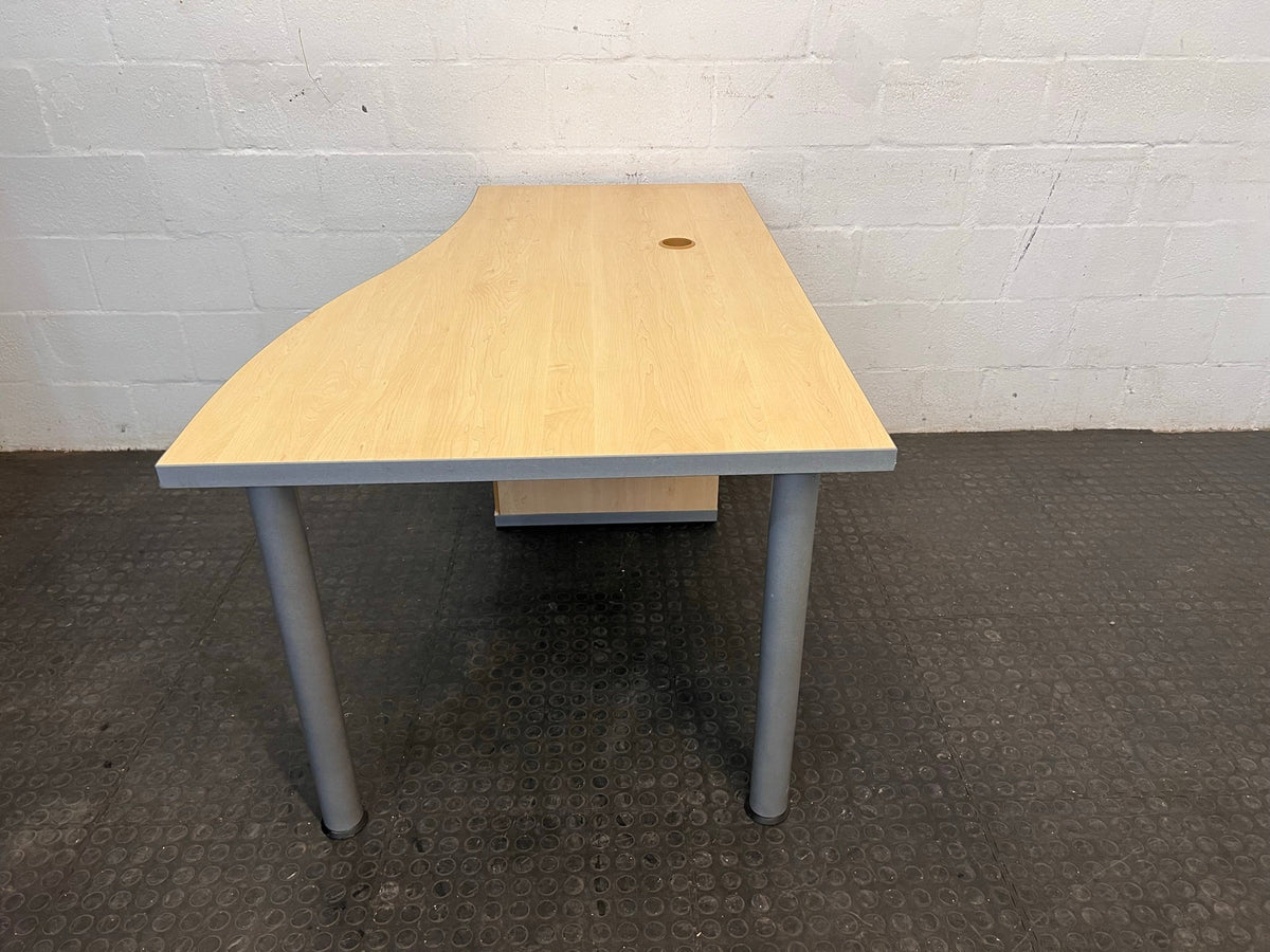 2 Drawer Desk With Credenza