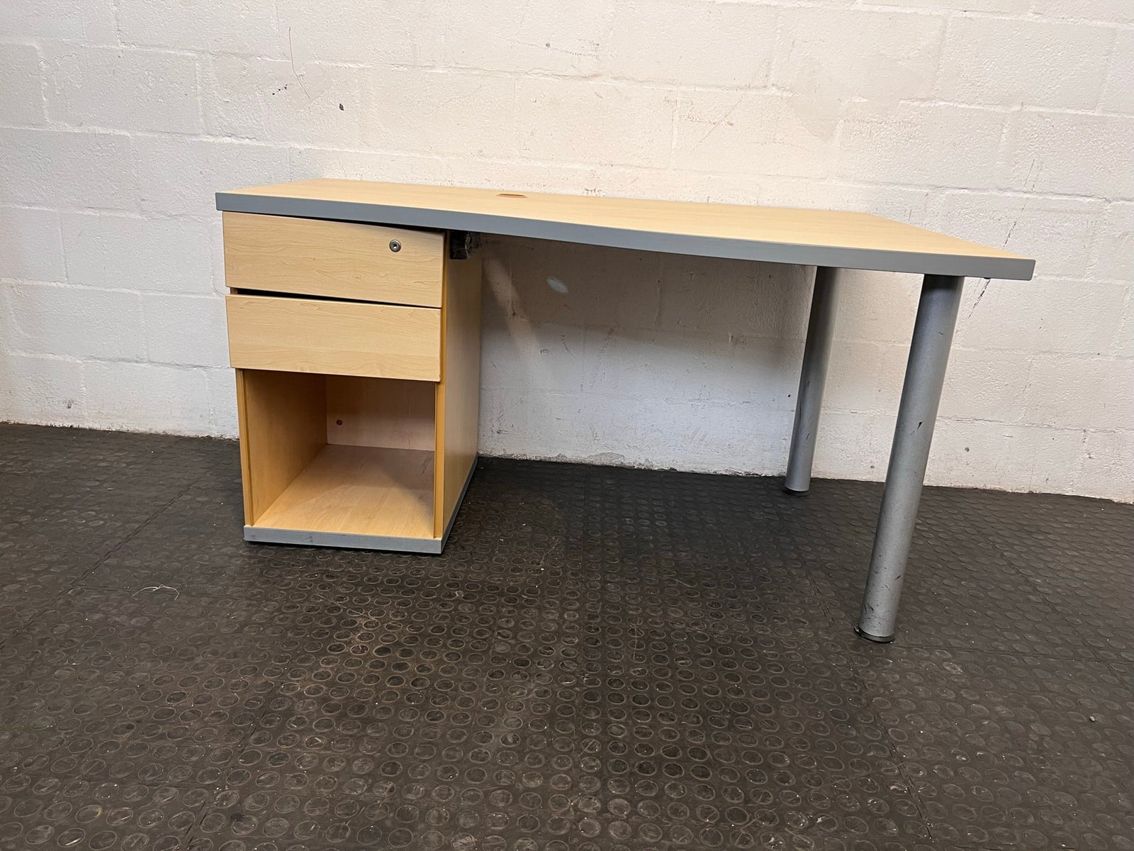 2 Drawer Desk With Credenza