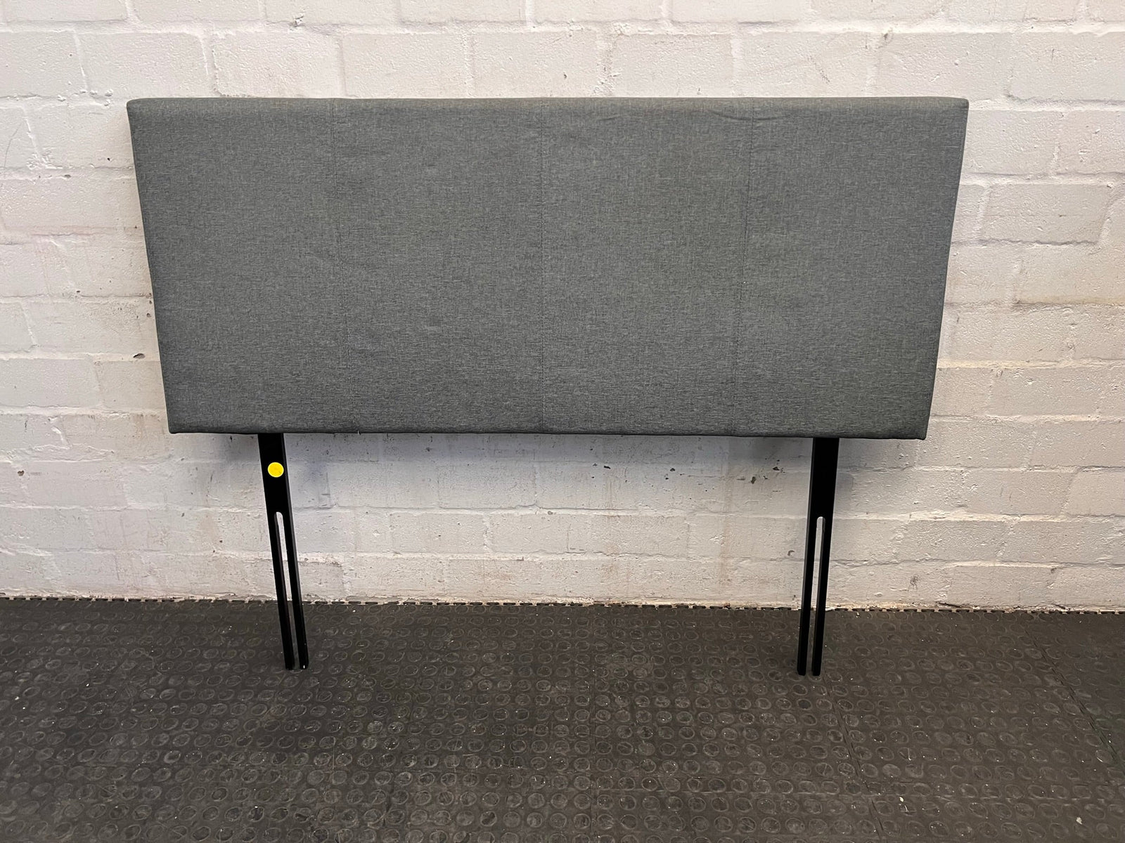Grey Material Double Headboard (147cm x 115cm) - REDUCED