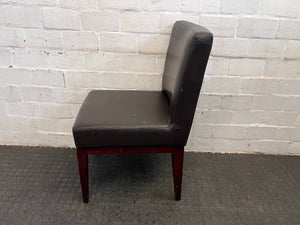 Brown Leather Dining Chair
