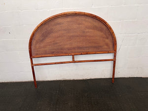 Rounded Wicker Headboard 3/4 - REDUCED