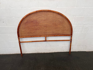 Rounded Wicker Headboard 3/4 - REDUCED