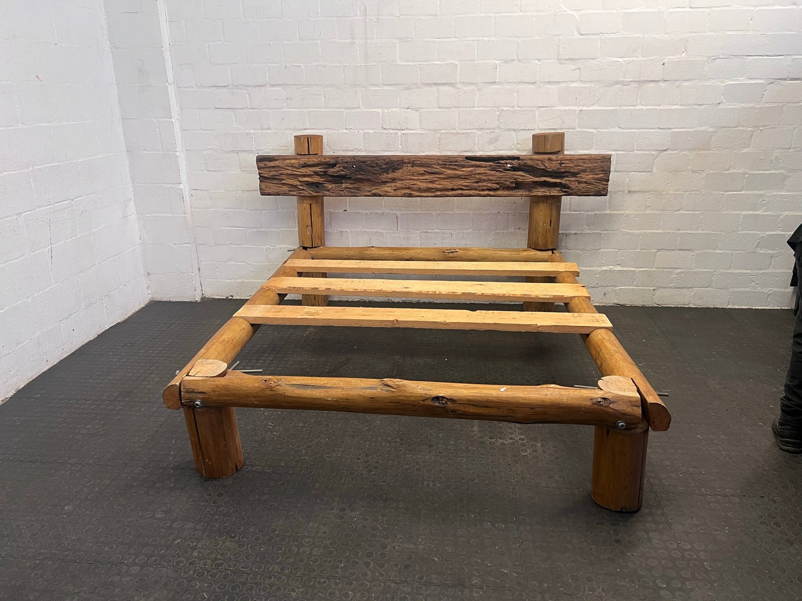 Rustic Log Queen Bed Frame