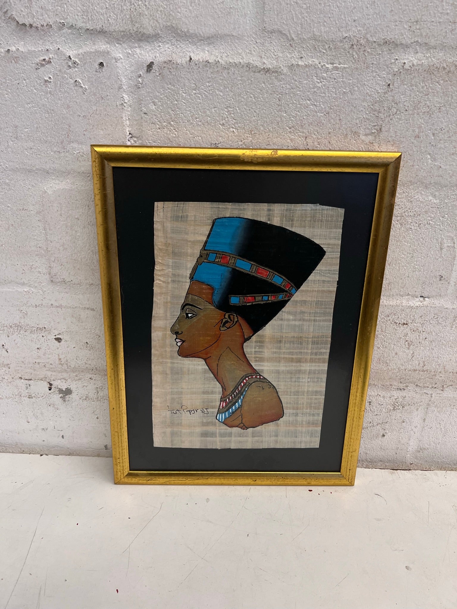 Gold Framed Egyptian Art - no glass