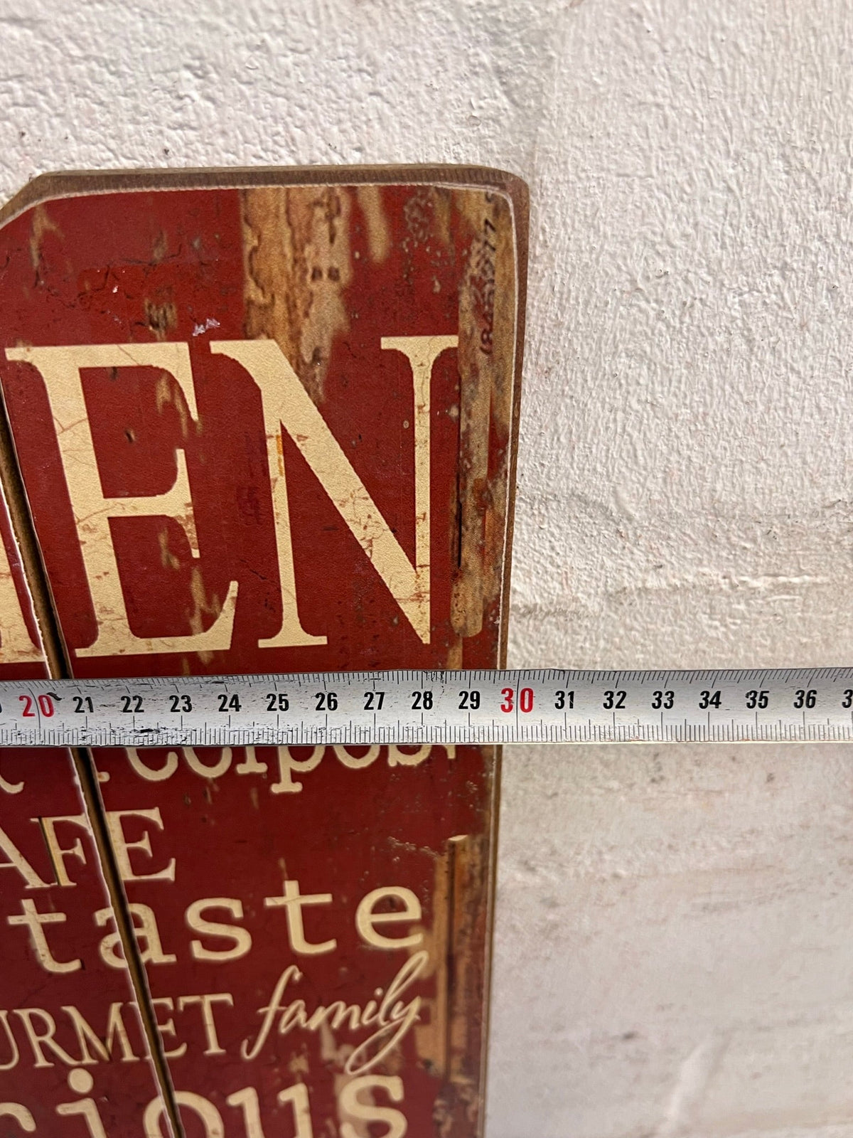 Red Kitchen Wall Board