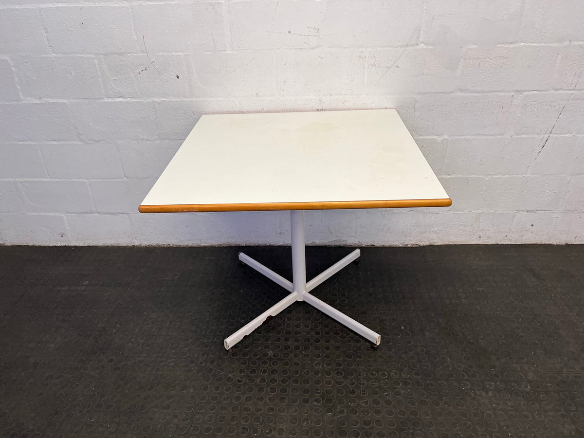 White Square Beech Wooden Table (90cm x 90cm)