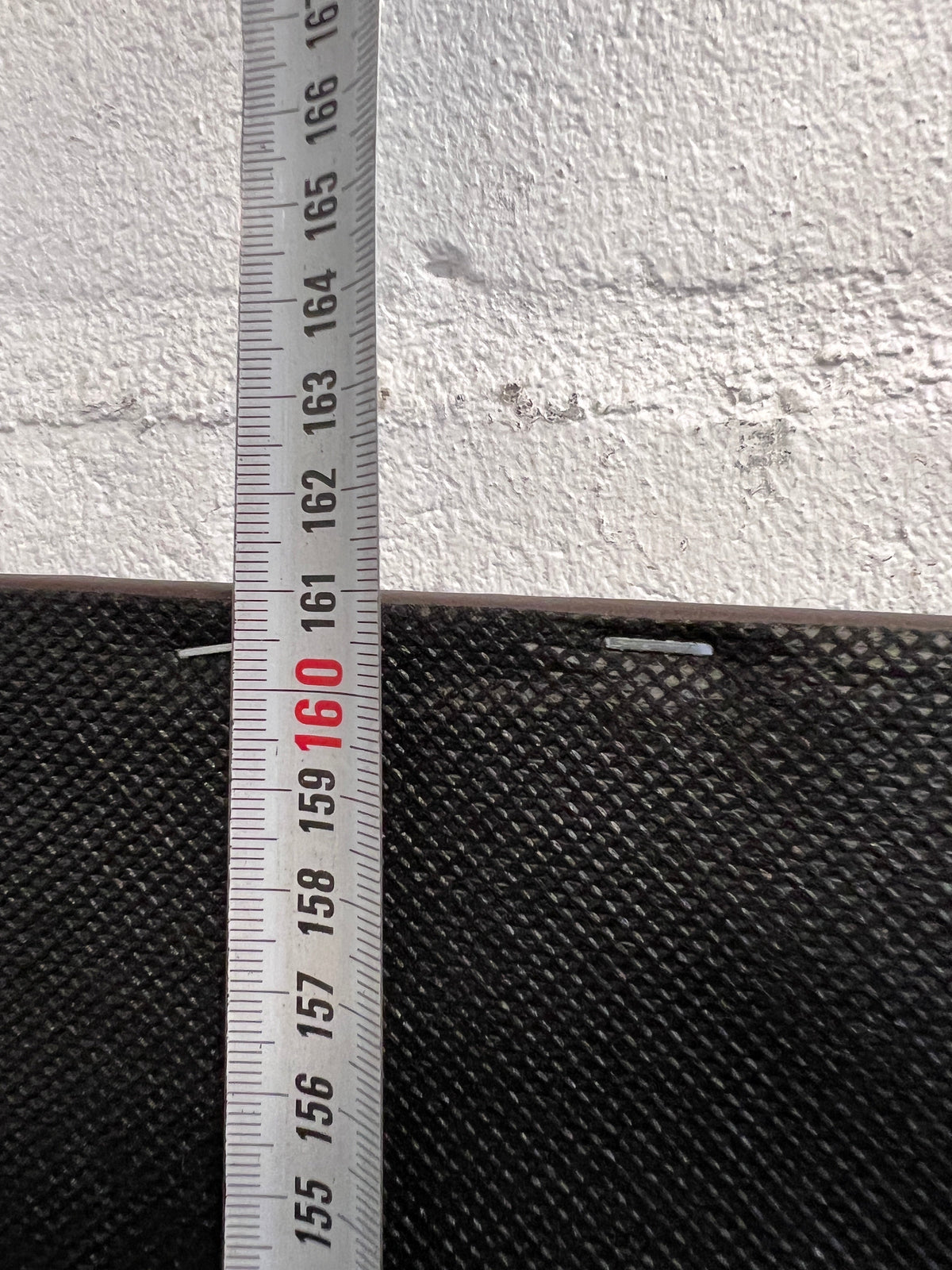 Black Leather Double Headboard (some damage) - REDUCED