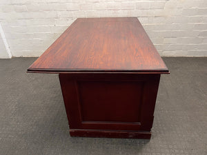 Dark Wood  Large Executive Office Desk
