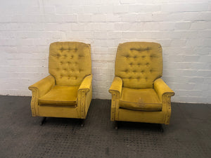 Mustard One Seater Couch - REDUCED