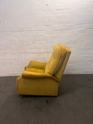 Mustard One Seater Recliner